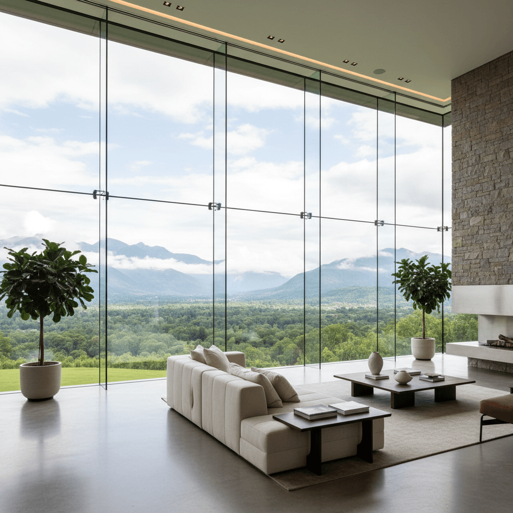 Панорамное остекление High-Tech дома
