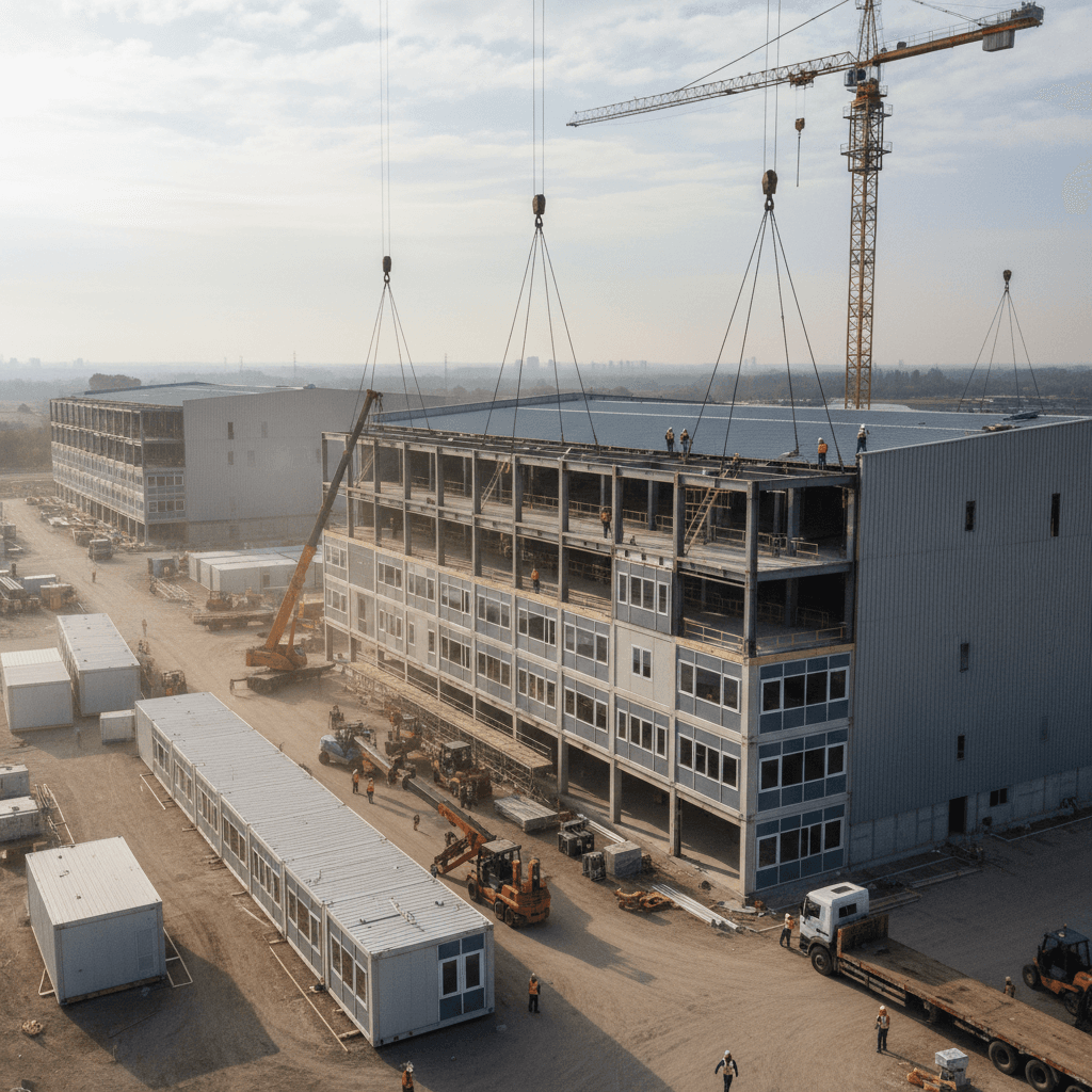 Быстрое возведение промышленного здания