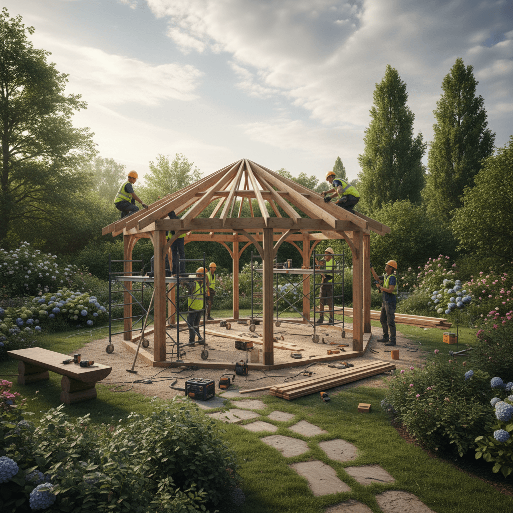 Fabrication rapide petites formes architecturales briques bois