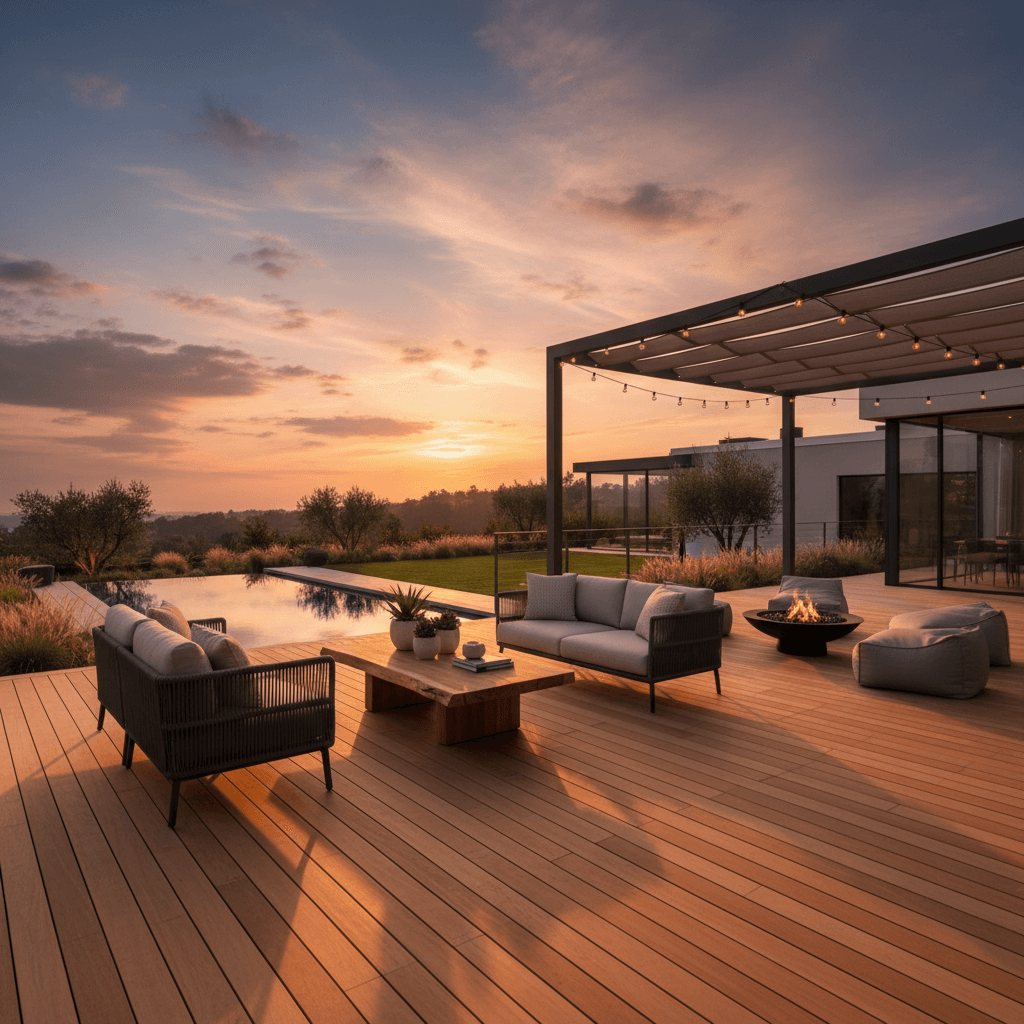 Terrace in the evening