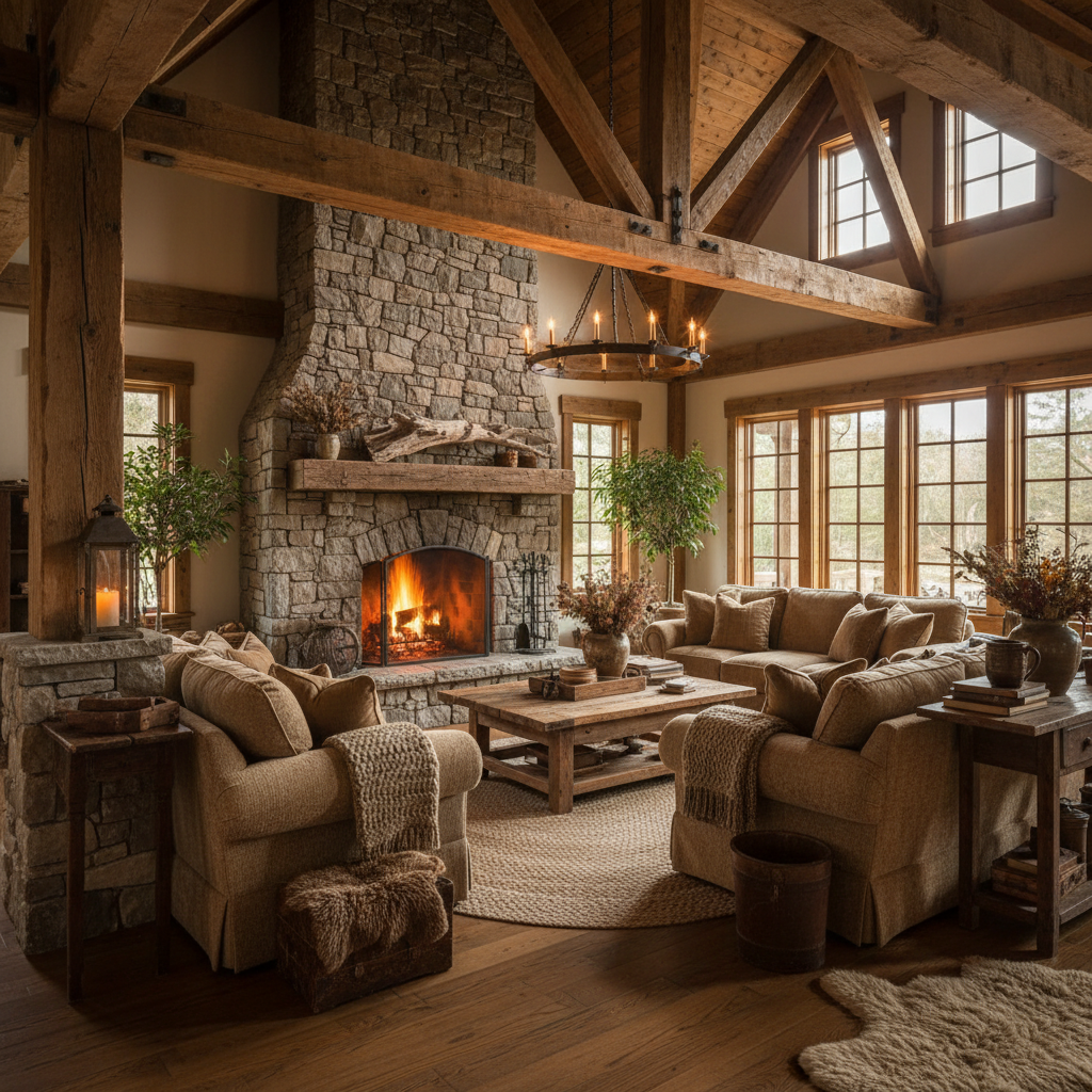 Evenings by the Stone Fireplace